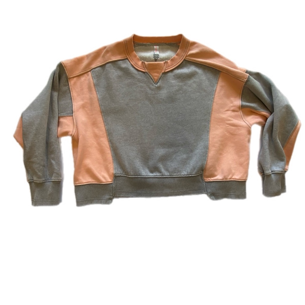 FP Movement Intercept Colorblock pullover Heather grey/melon XS